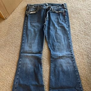 Juniors Wide-Leg Silver Jeans
